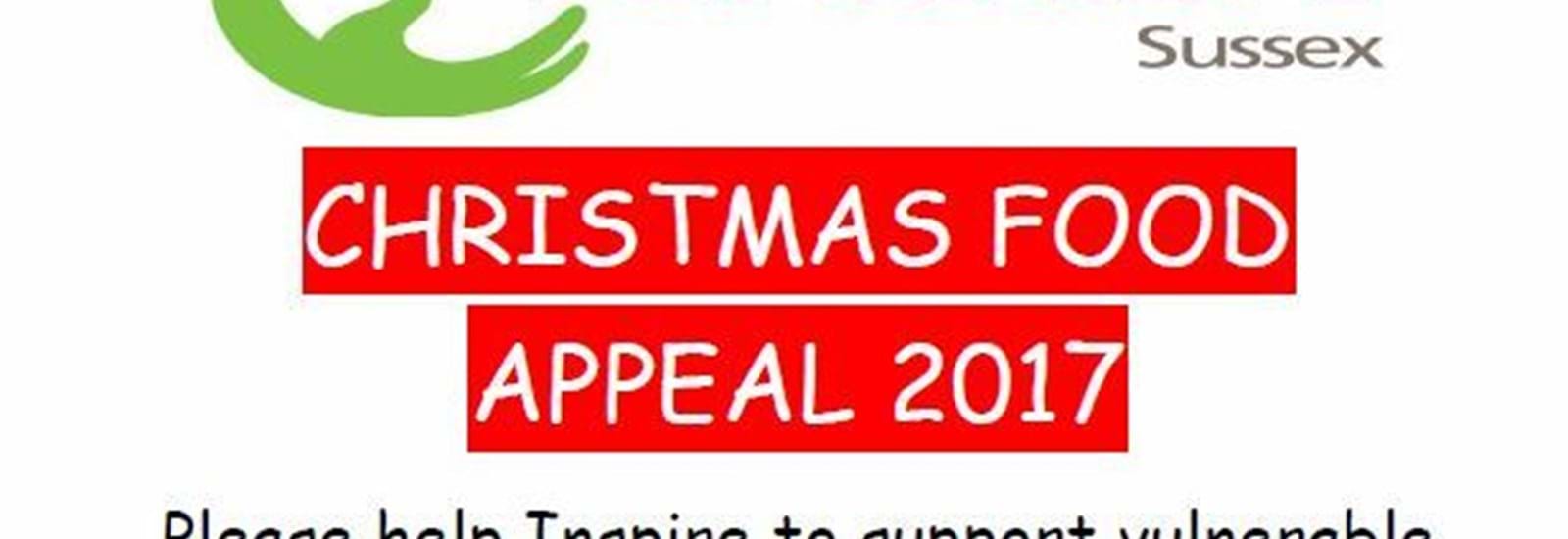 Banner for Christmas Food Appeal 2017