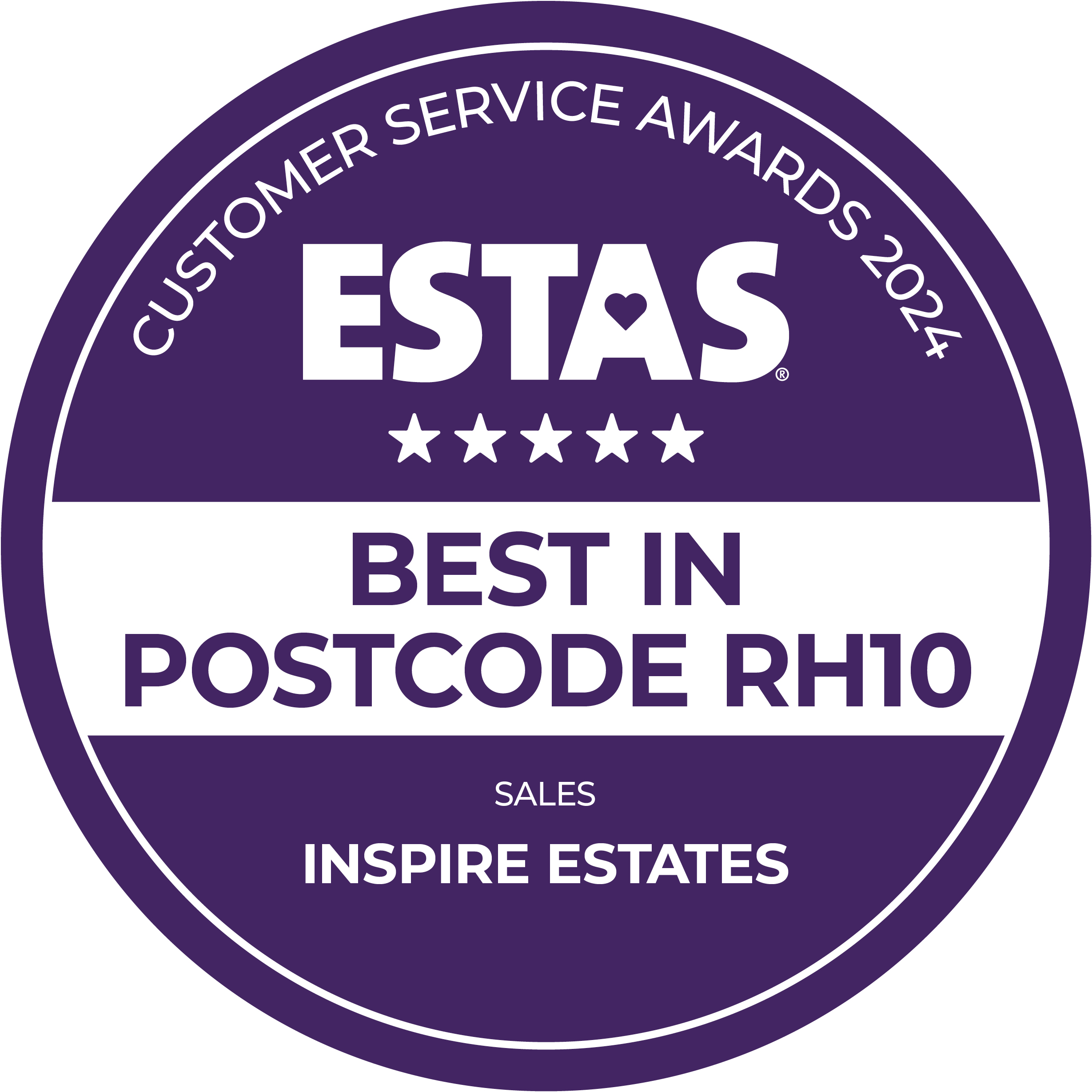 Banner for Inspire win customer service award